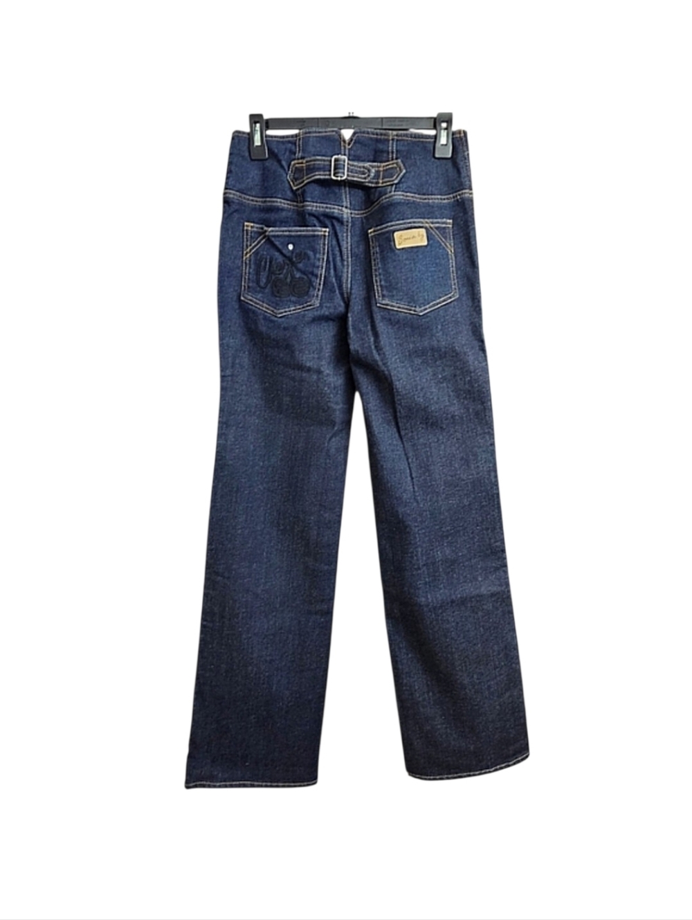 Sonia Rykiel French Designer Dark Wash Wide Leg Cherie Trouser Denim Jeans 29